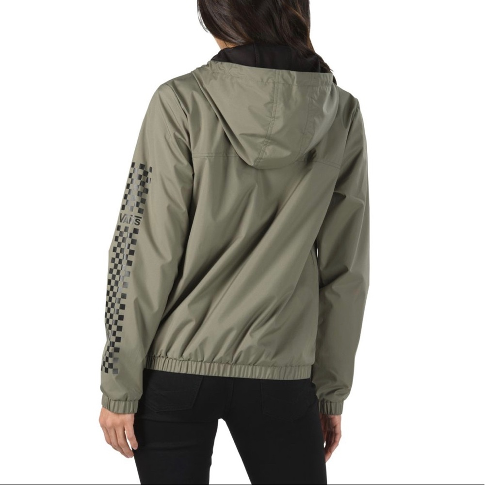 VANS KASTLE FUNDAY Women’s WINDBREAKER Camo Green - Picture 2 of 4